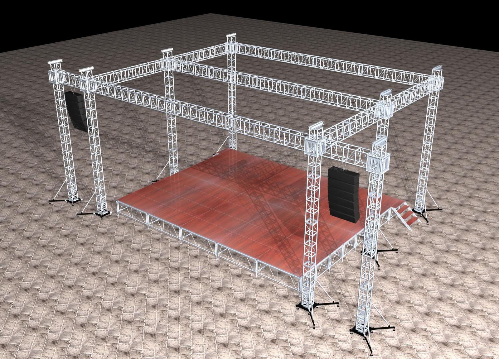 Lighting truss stage Lighting truss stage