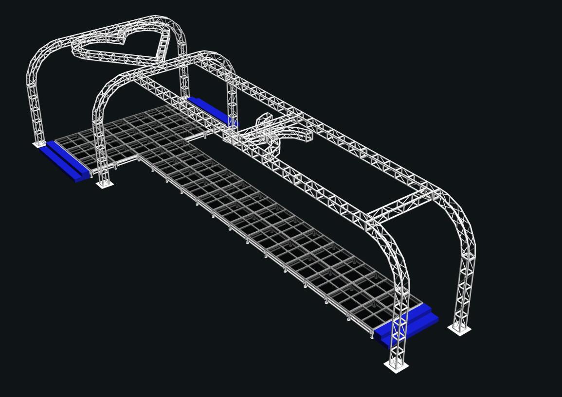 Lighting truss stage Lighting truss stage